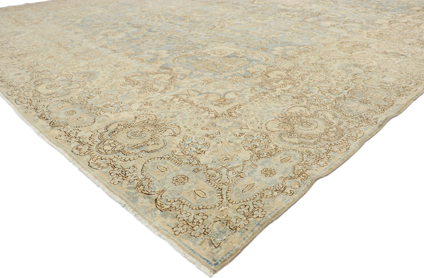 11 x 17 Antique Persian Kerman Rug 77167