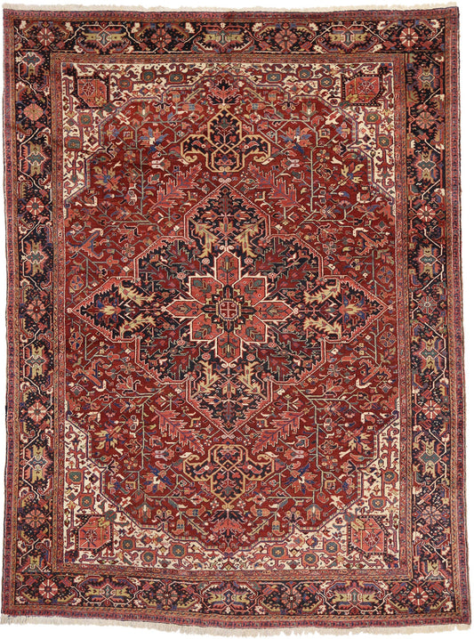 12 x 16 Antique Heriz Rug 77174
