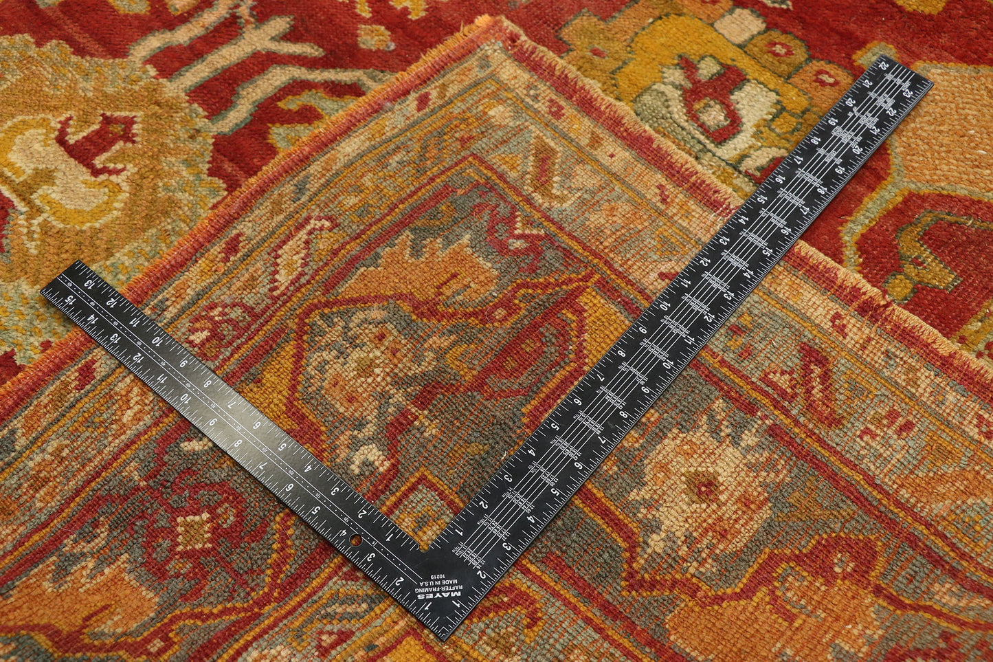 7 x 32 Antique Turkish Oushak Rug 77155