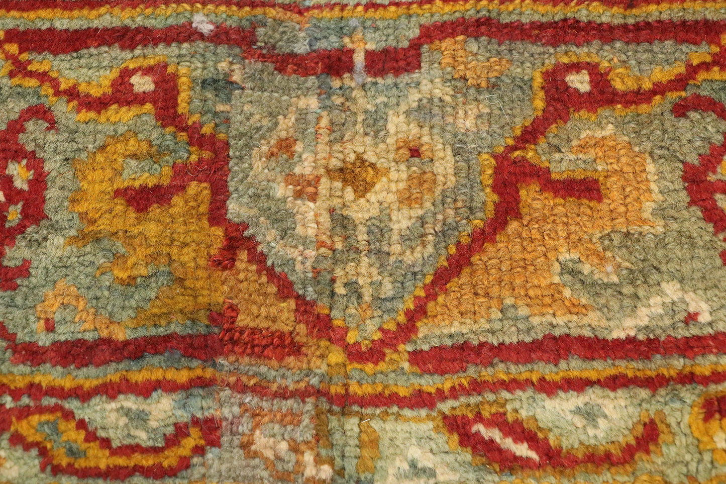 7 x 32 Antique Turkish Oushak Rug 77155