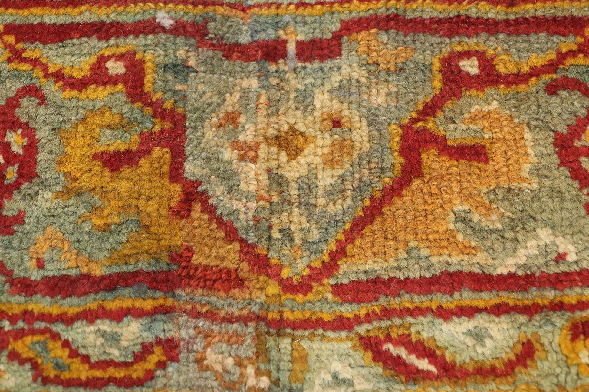 7 x 32 Antique Turkish Oushak Rug 77155