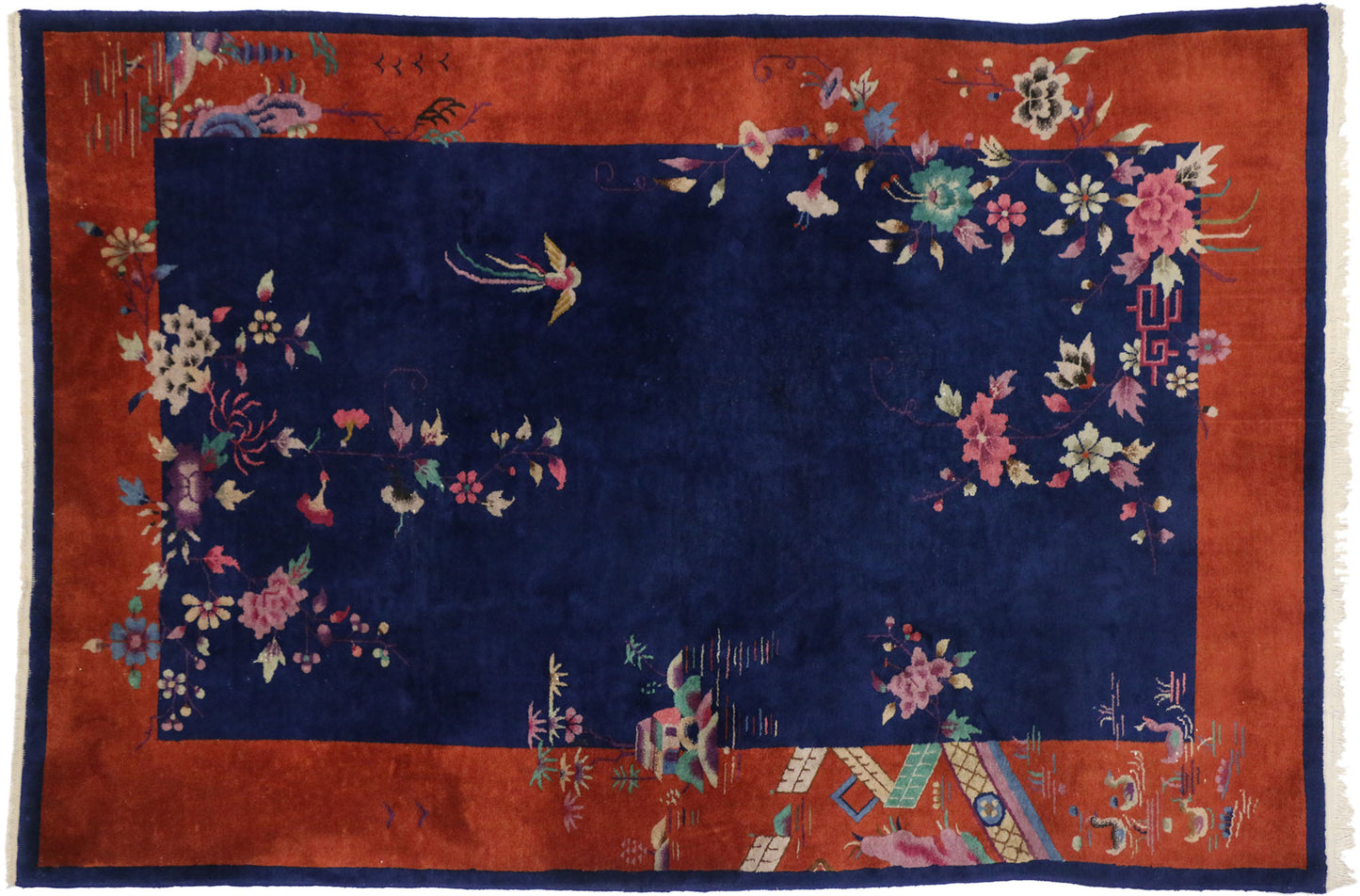 6 x 9 Antique Chinese Rug 77177