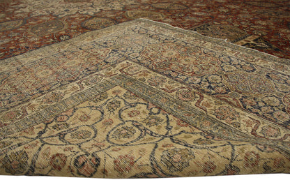 15 x 22 Antique Persian Tabriz Rug 77178