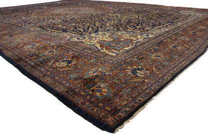 14 x 20 Antique Persian Sarouk Farahan Rug 77179