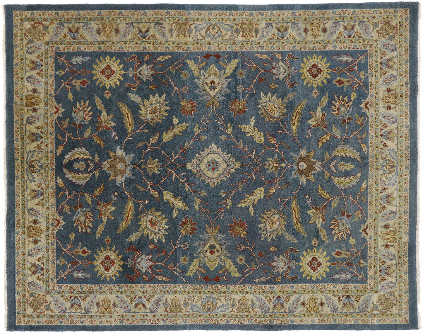 8 x 10 Vintage Indian Rug 77180