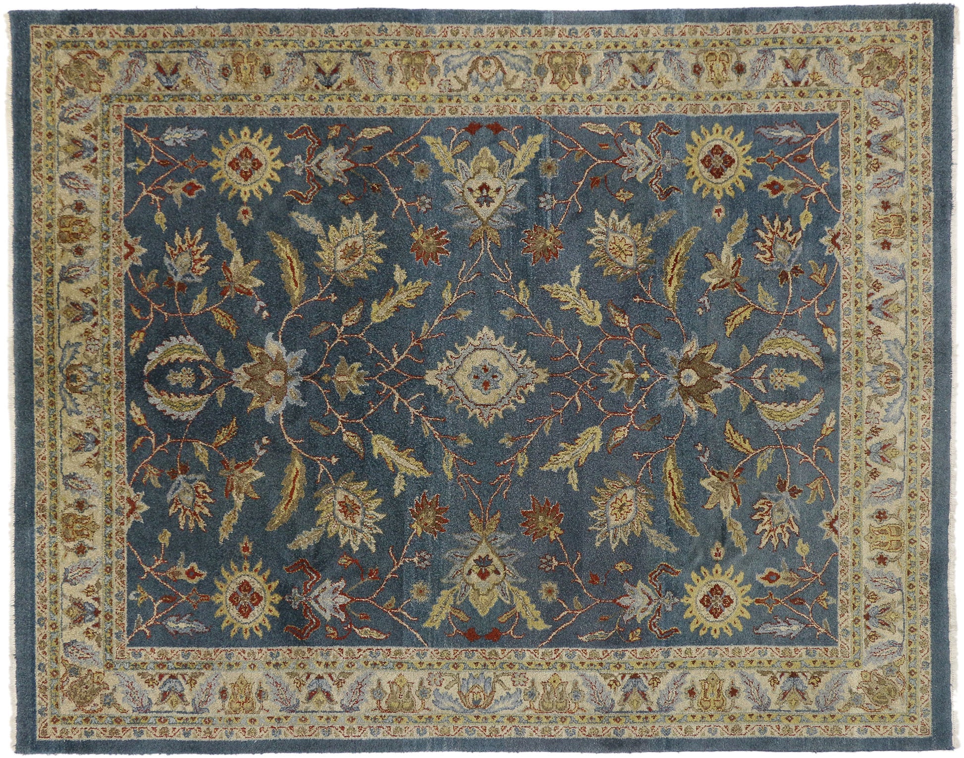 8 x 10 Vintage Indian Rug 77180