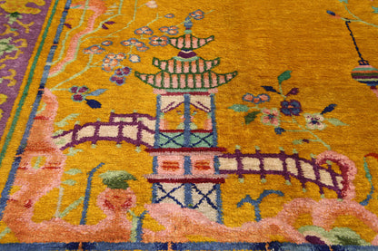 4 x 7 Antique Art Deco Rug 77192