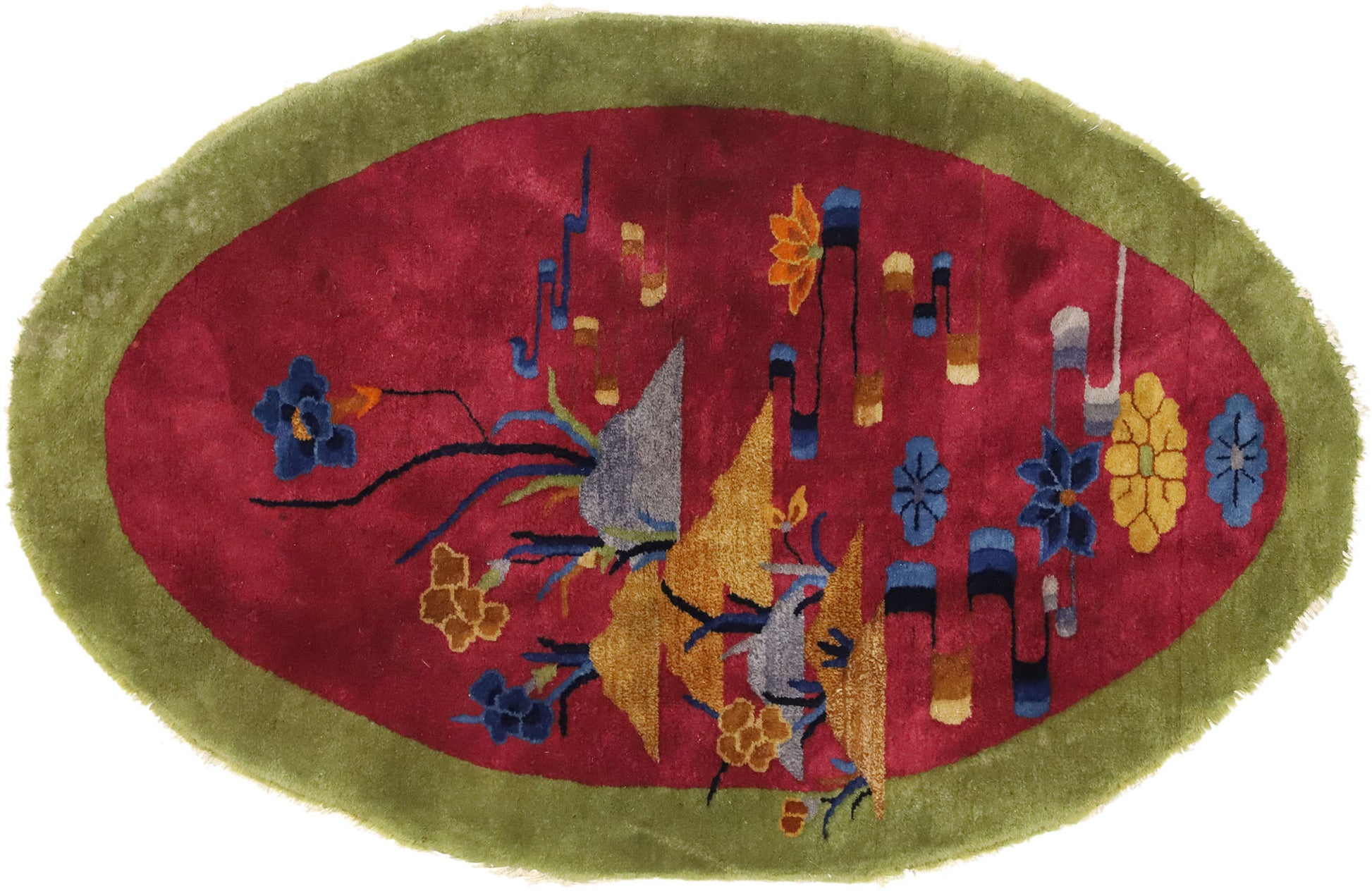 3 x 5 Antique Chinese Art Deco Rug 77195