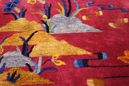 3 x 5 Antique Chinese Art Deco Rug 77195