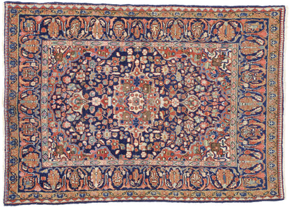 4 x 6 Vintage Persian Mahal Rug 77200