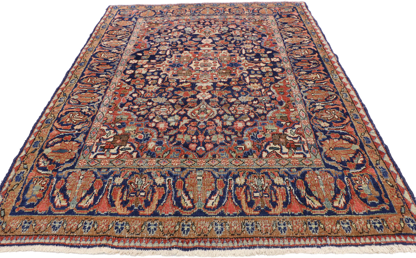 4 x 6 Vintage Persian Mahal Rug 77200