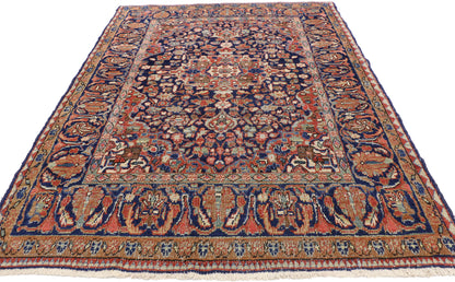 4 x 6 Vintage Persian Mahal Rug 77200