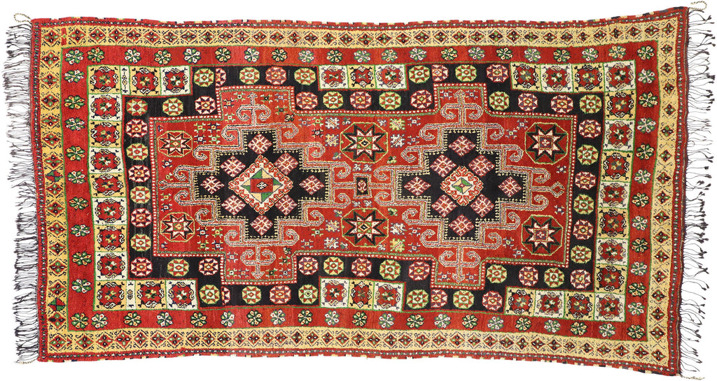 6 x 12 Vintage Rabat Moroccan Rug 77203