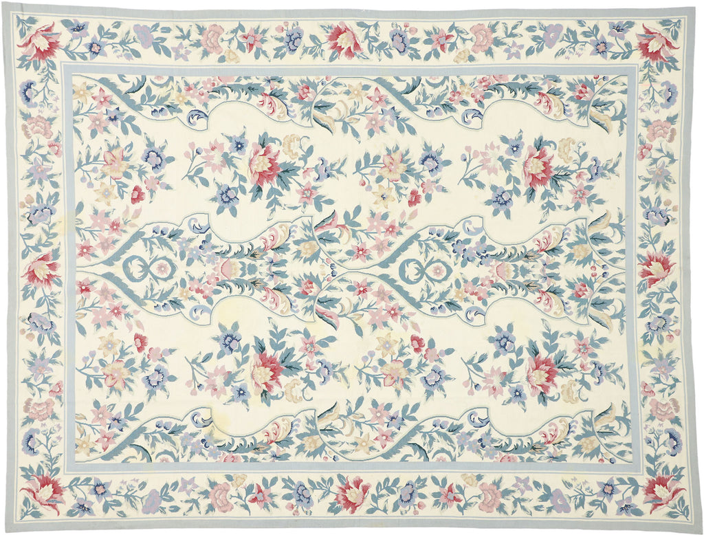 9 x 11 Vintage Needlepoint Rug 77204