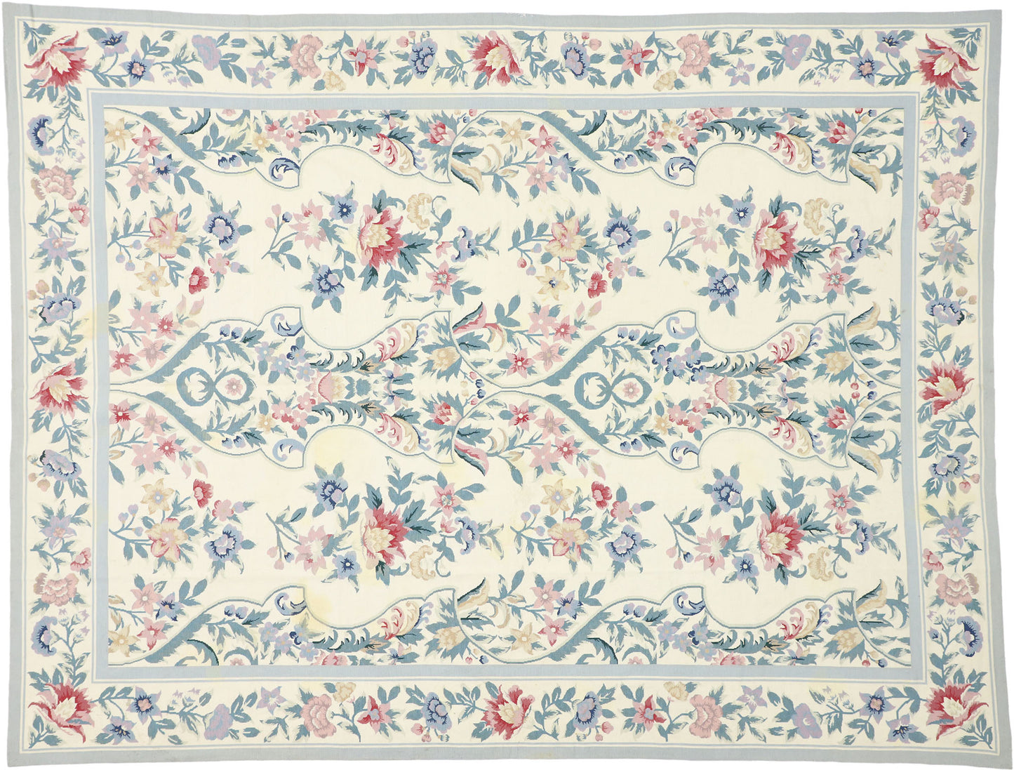 9 x 11 Vintage Needlepoint Rug 77204
