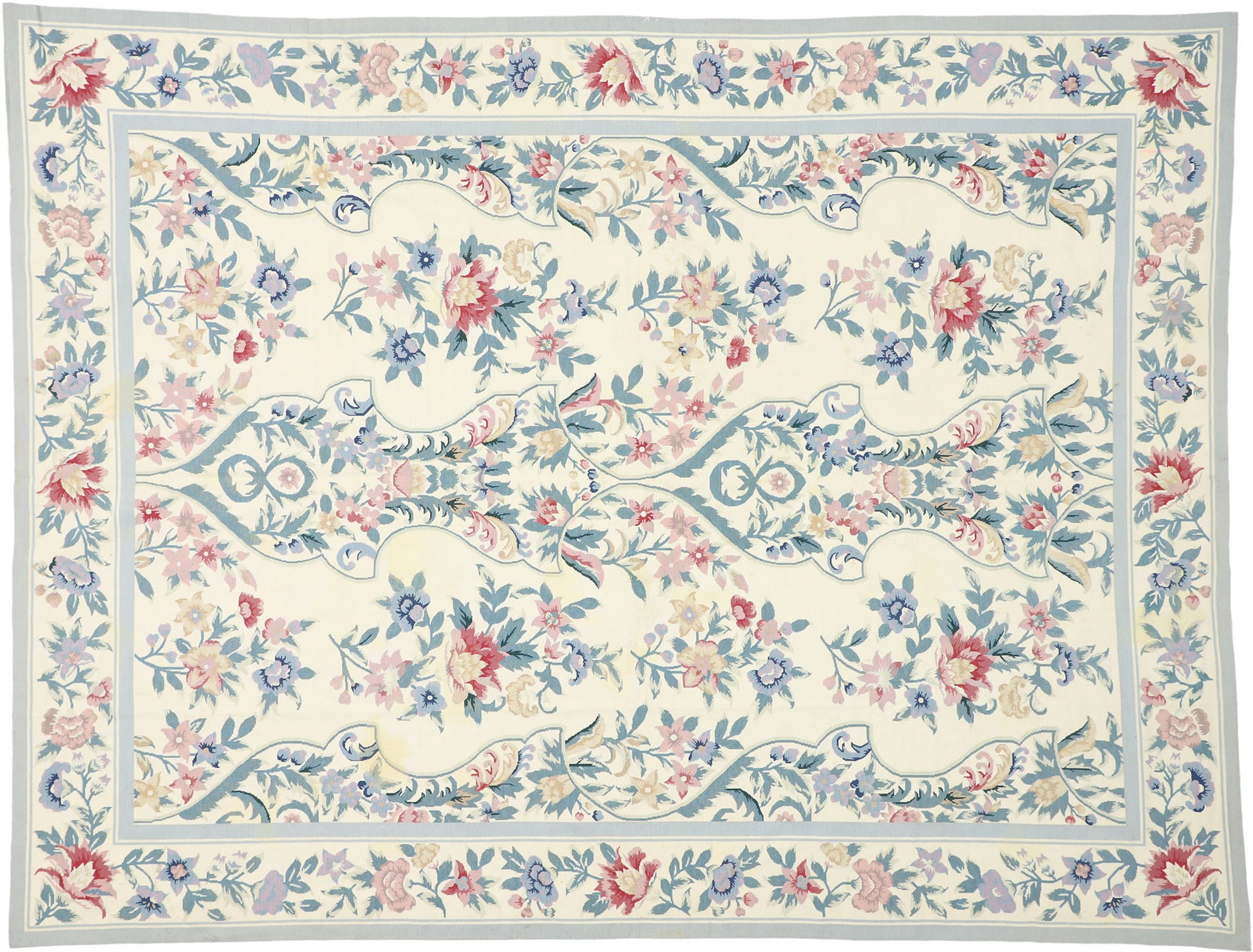 9 x 11 Vintage Needlepoint Rug 77204
