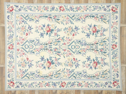 9 x 11 Vintage Needlepoint Rug 77204