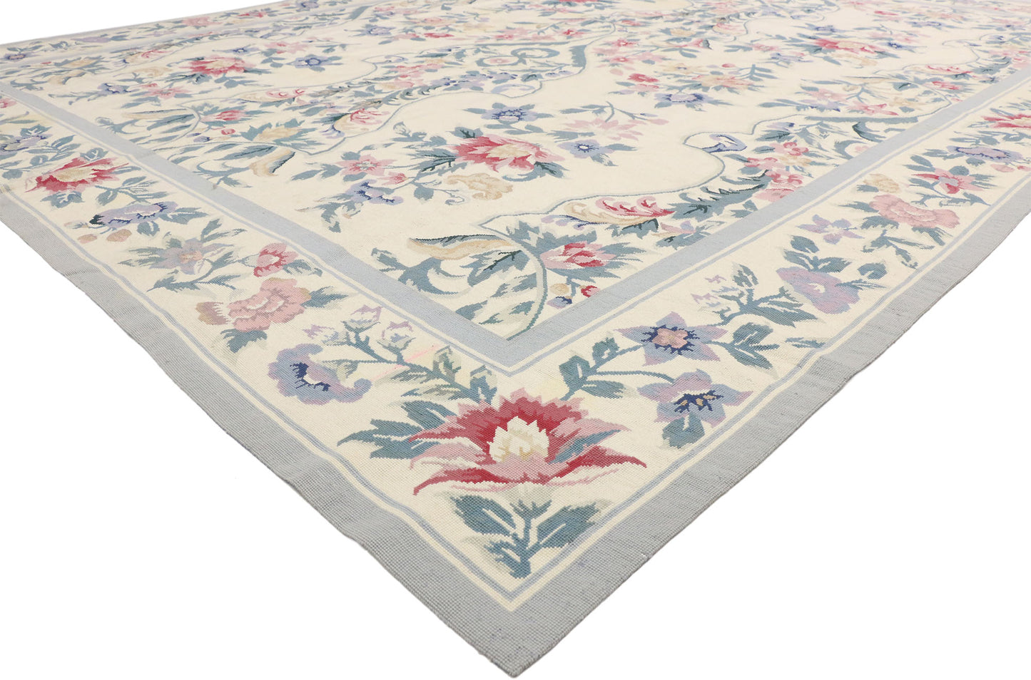 9 x 11 Vintage Needlepoint Rug 77204