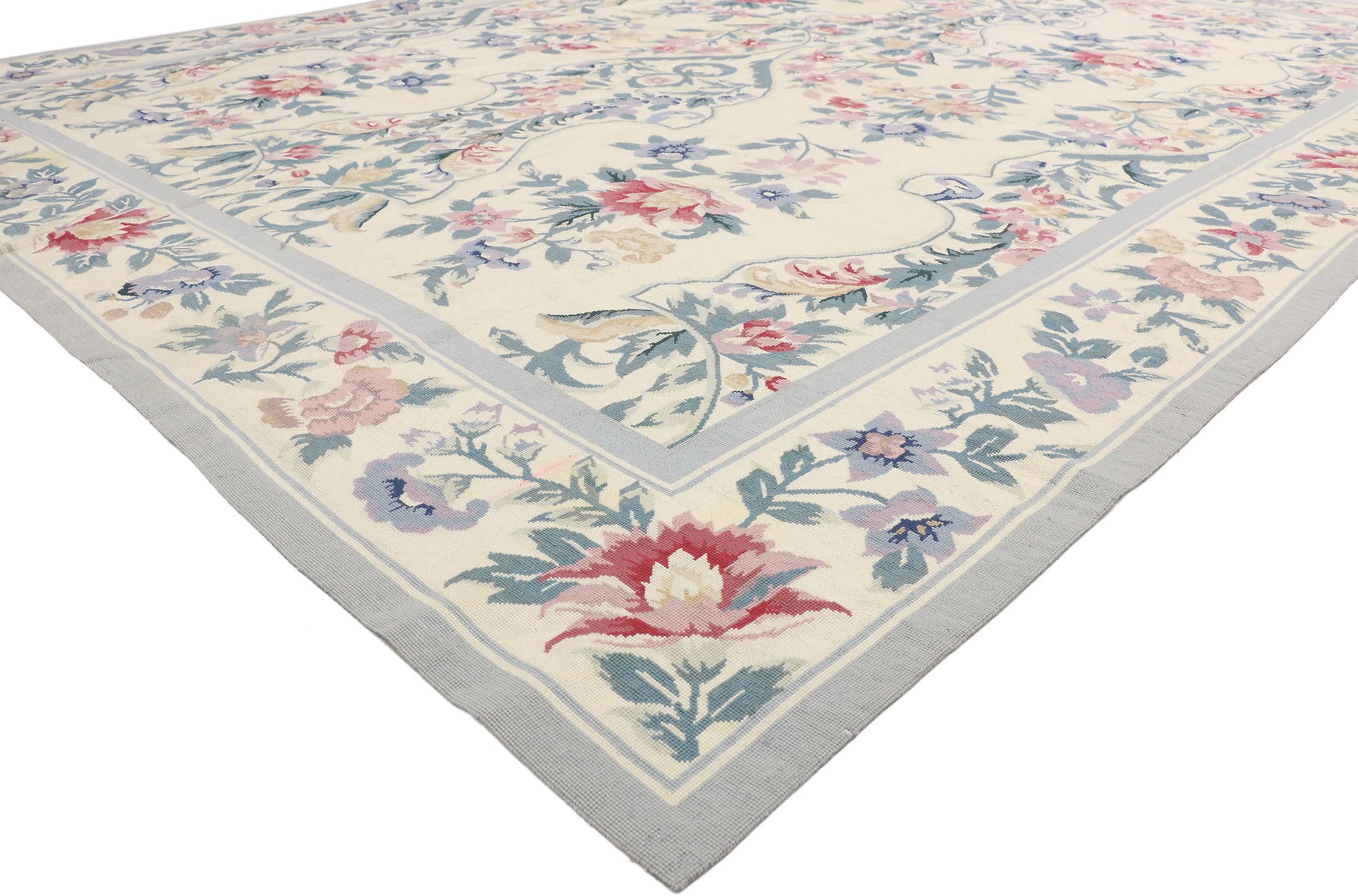 9 x 11 Vintage Needlepoint Rug 77204
