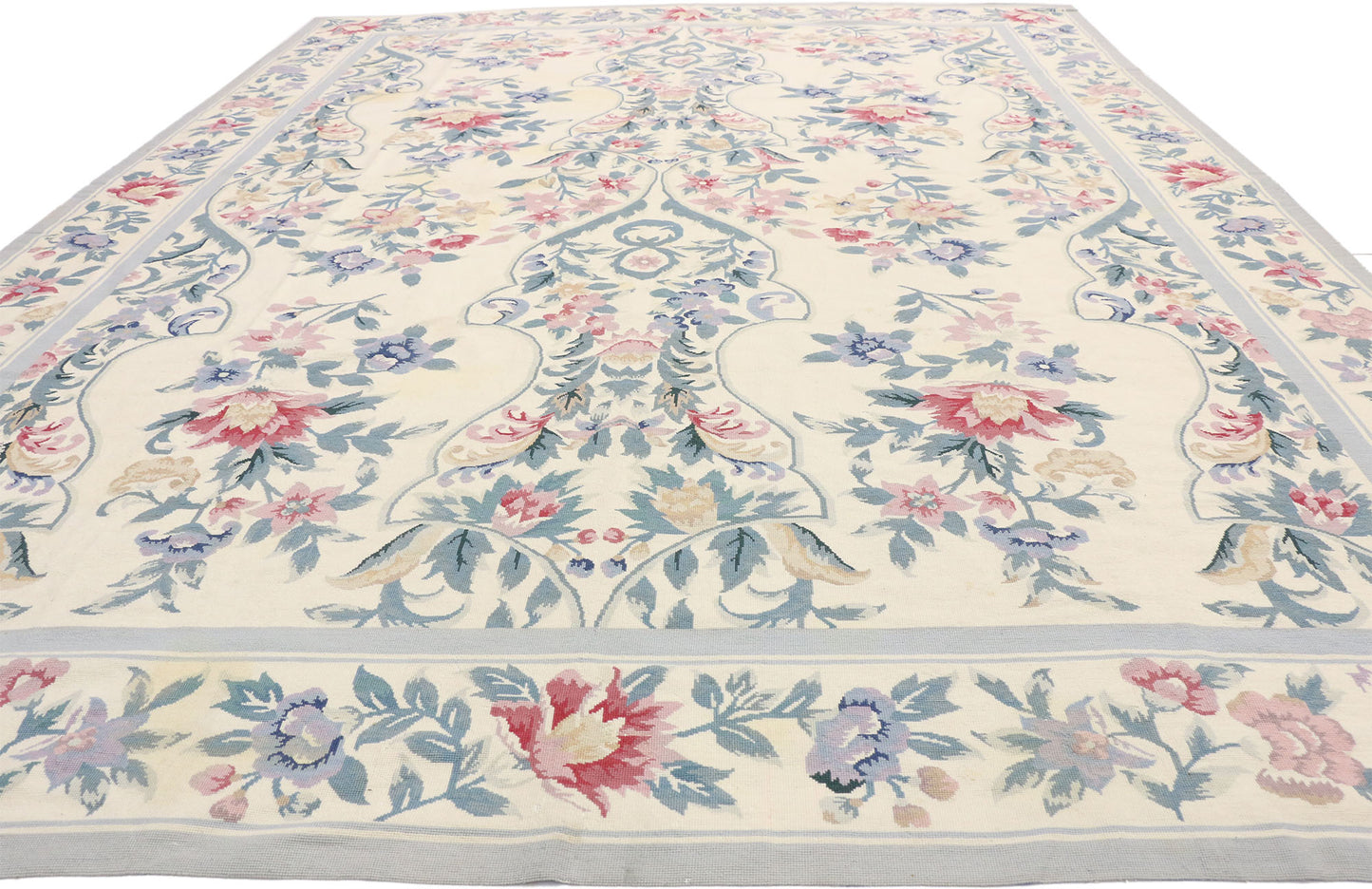 9 x 11 Vintage Needlepoint Rug 77204