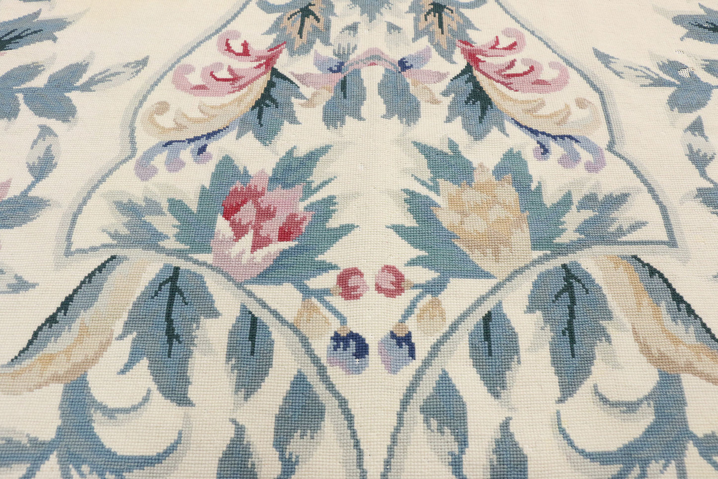 9 x 11 Vintage Needlepoint Rug 77204