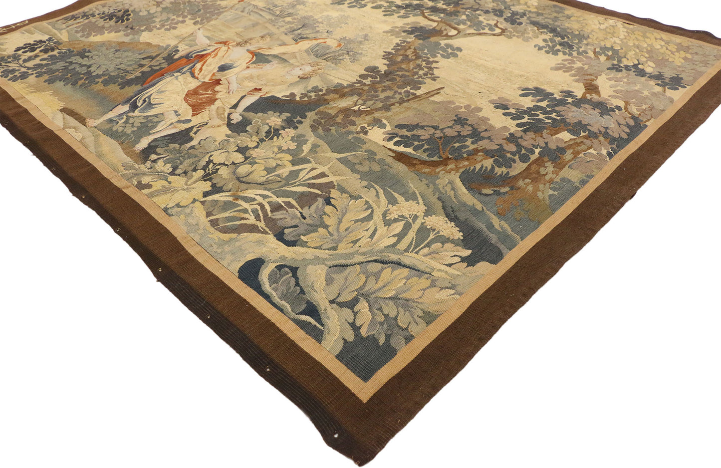 4 x 5 Antique Flemish Mythological Tapestry 77209