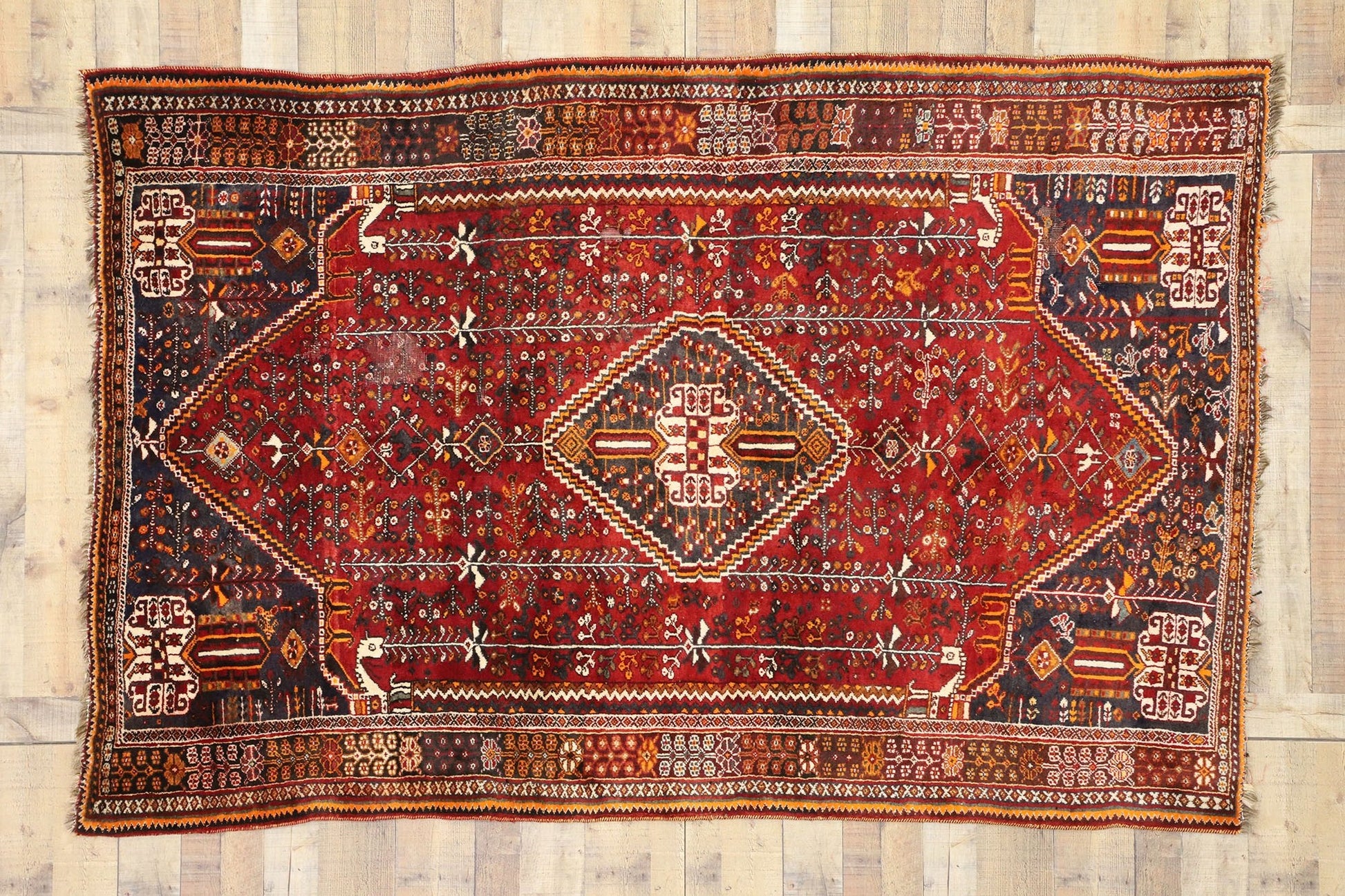 5 x 8 Antique Shiraz Rug 77212