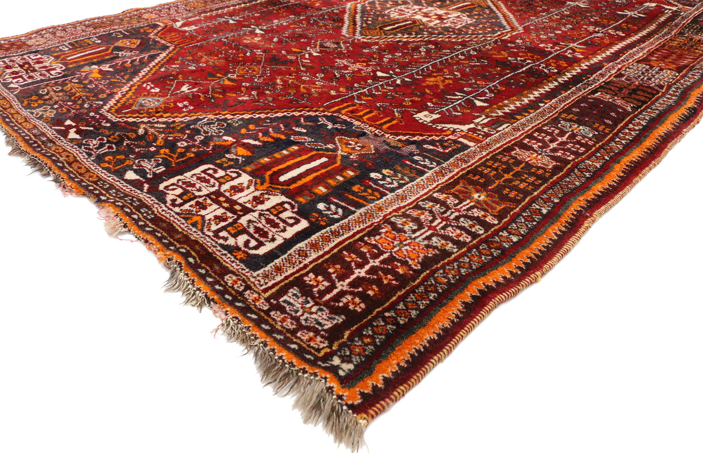5 x 8 Antique Shiraz Rug 77212