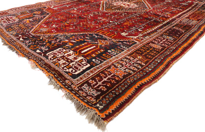 5 x 8 Antique Shiraz Rug 77212