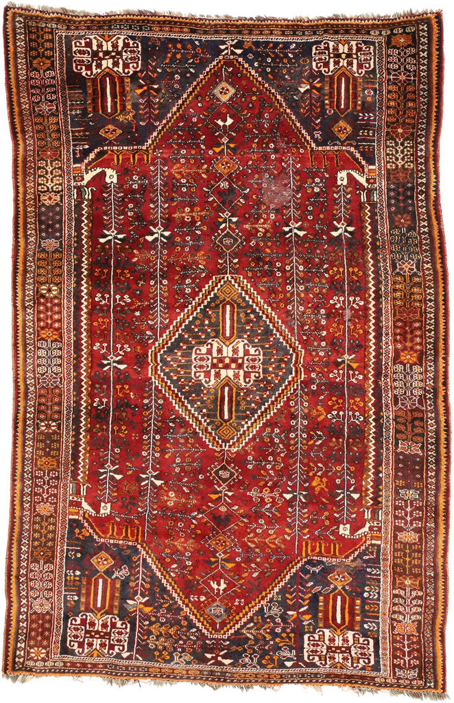 5 x 8 Antique Shiraz Rug 77212