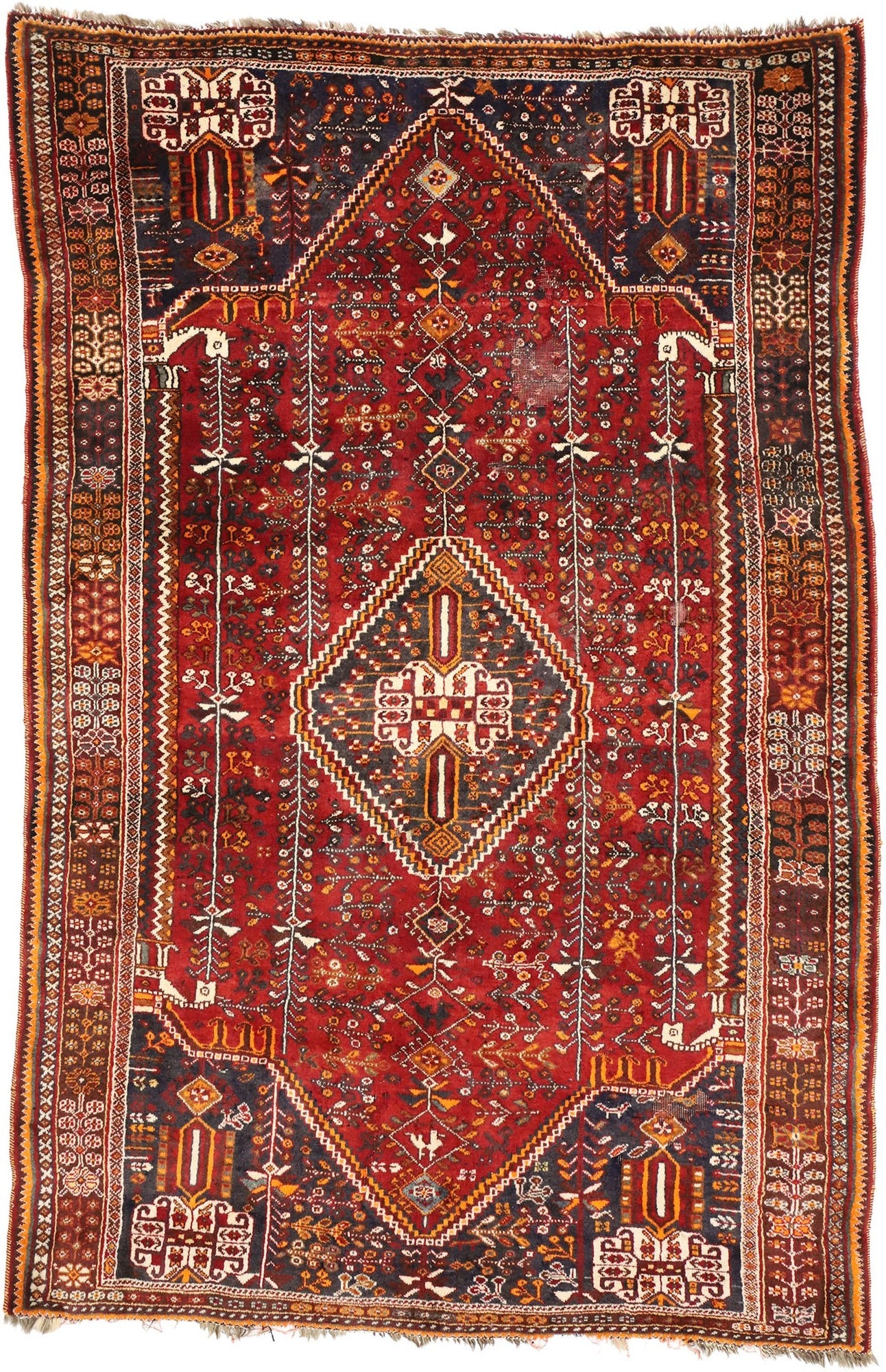 5 x 8 Antique Shiraz Rug 77212