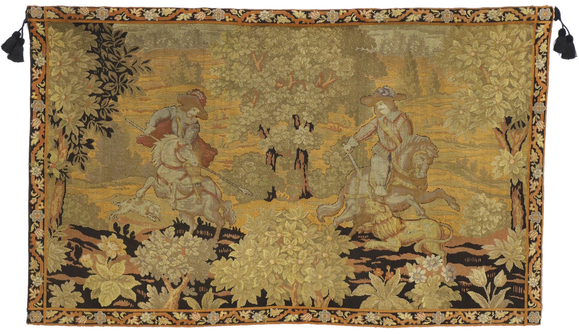 4 x 6 Antique English Tapestry 77220