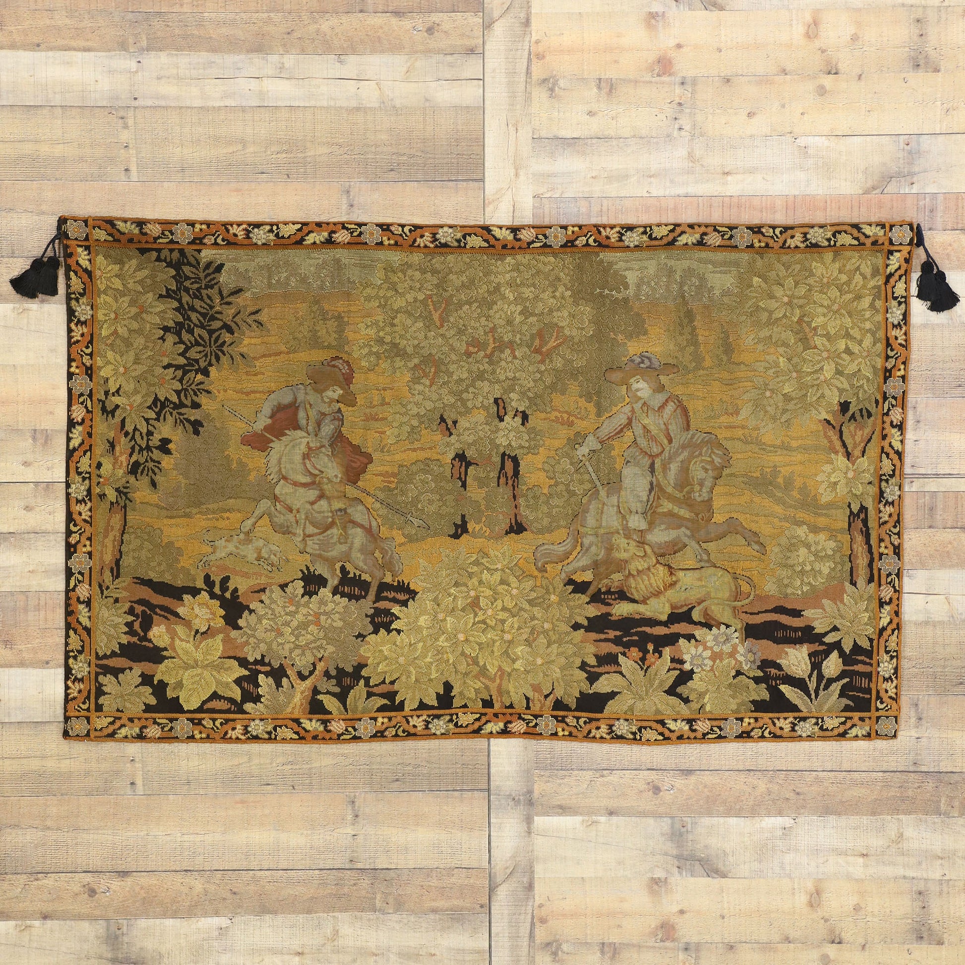 4 x 6 Antique English Tapestry 77220