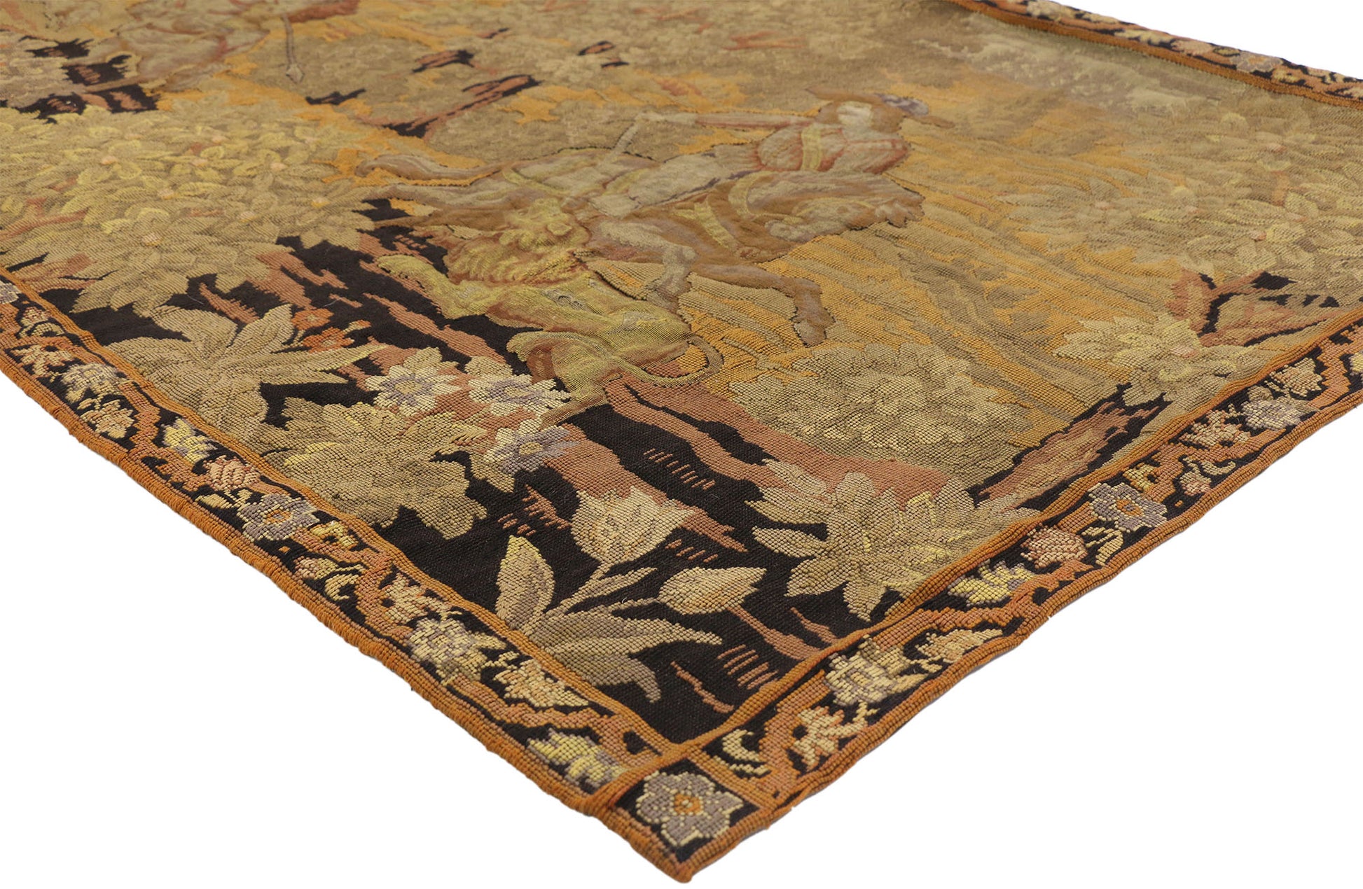4 x 6 Antique English Tapestry 77220