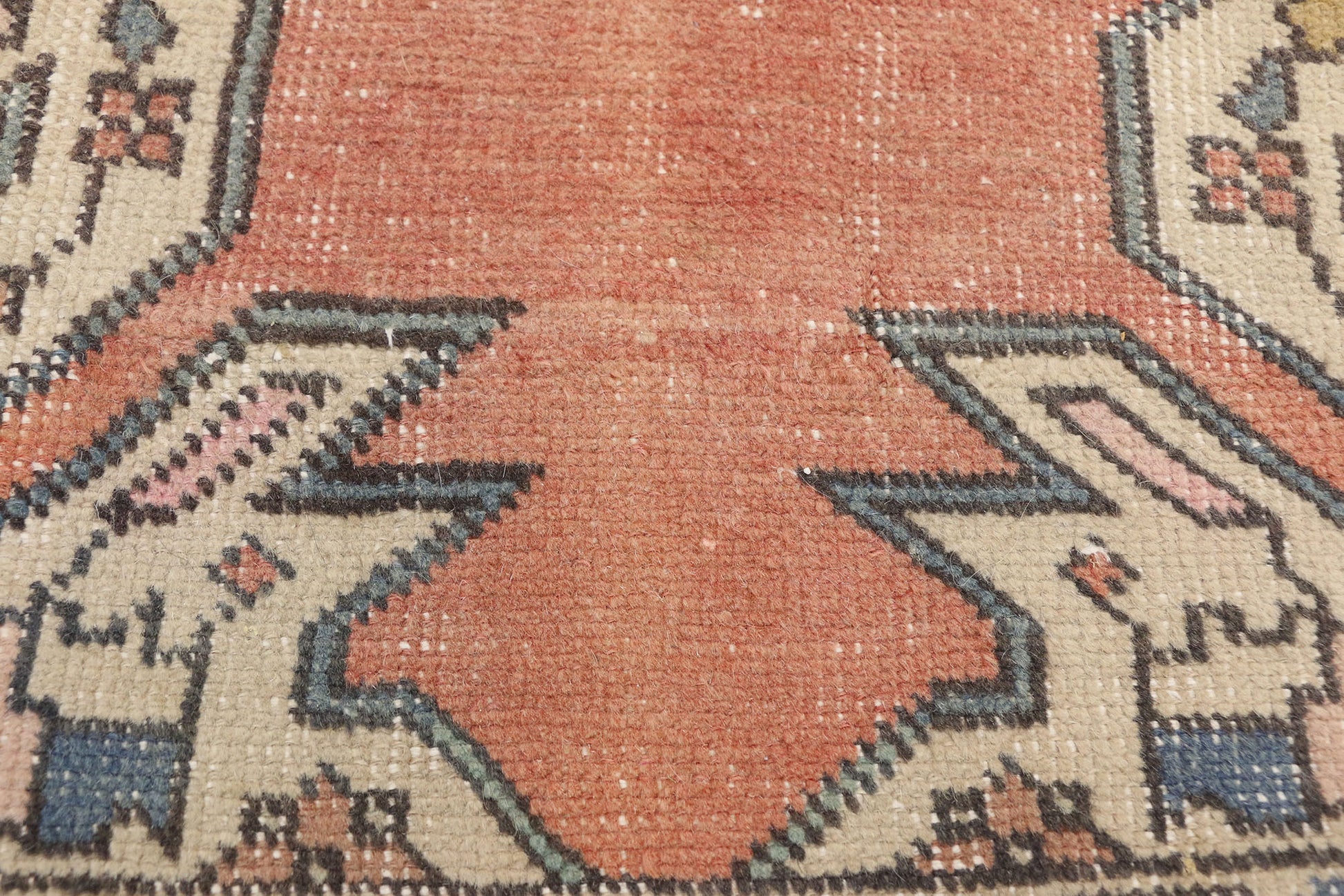 4 x 8 Vintage Turkish Oushak Rug 77222