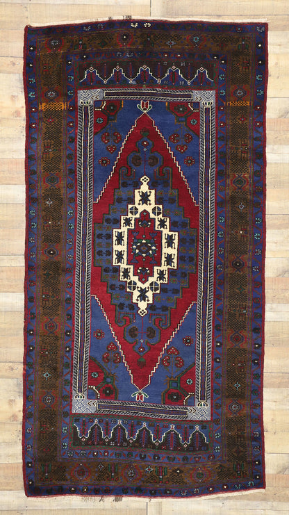 5 x 10 Vintage Turkish Oushak Rug 77226