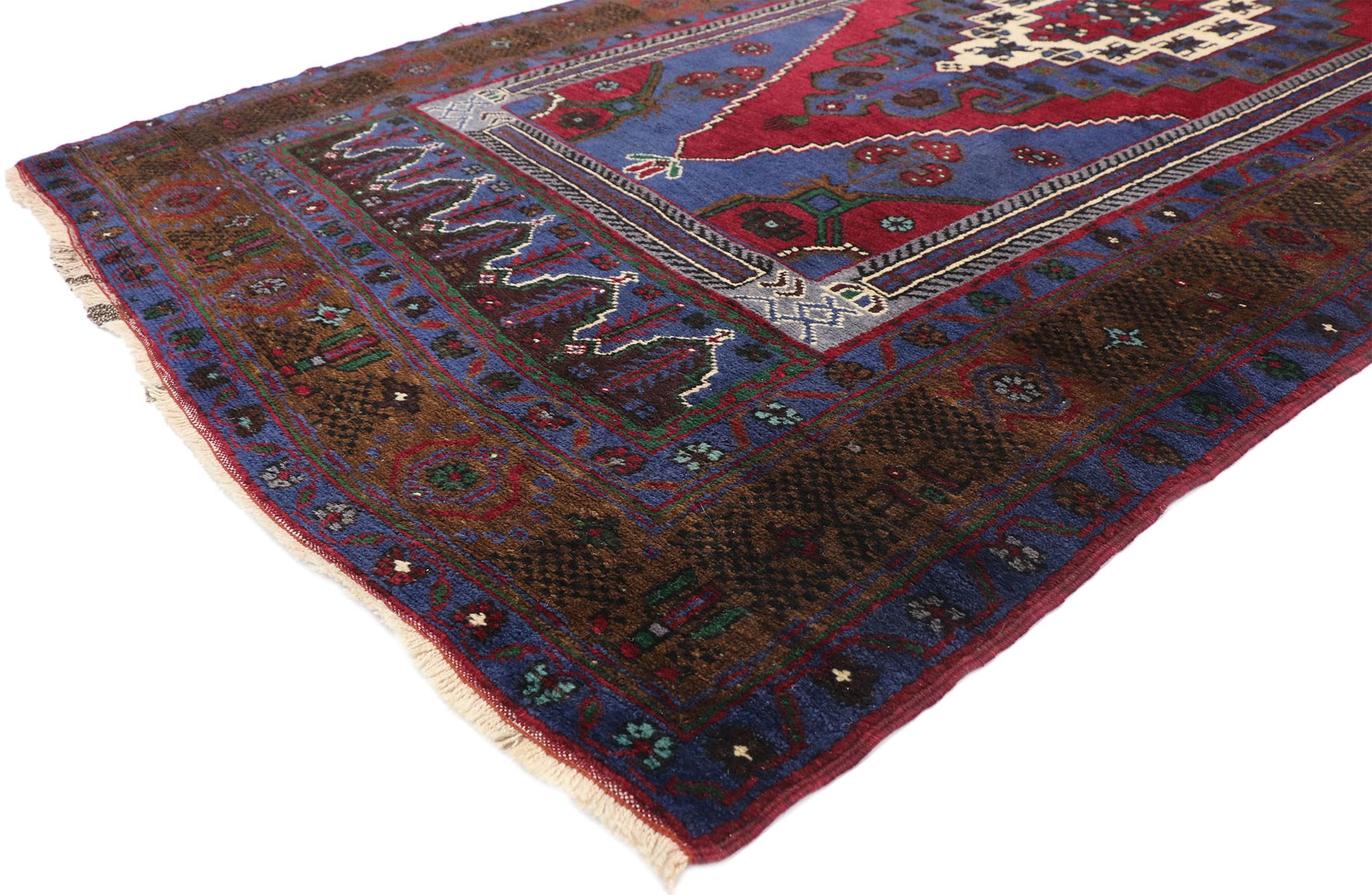5 x 10 Vintage Turkish Oushak Rug 77226