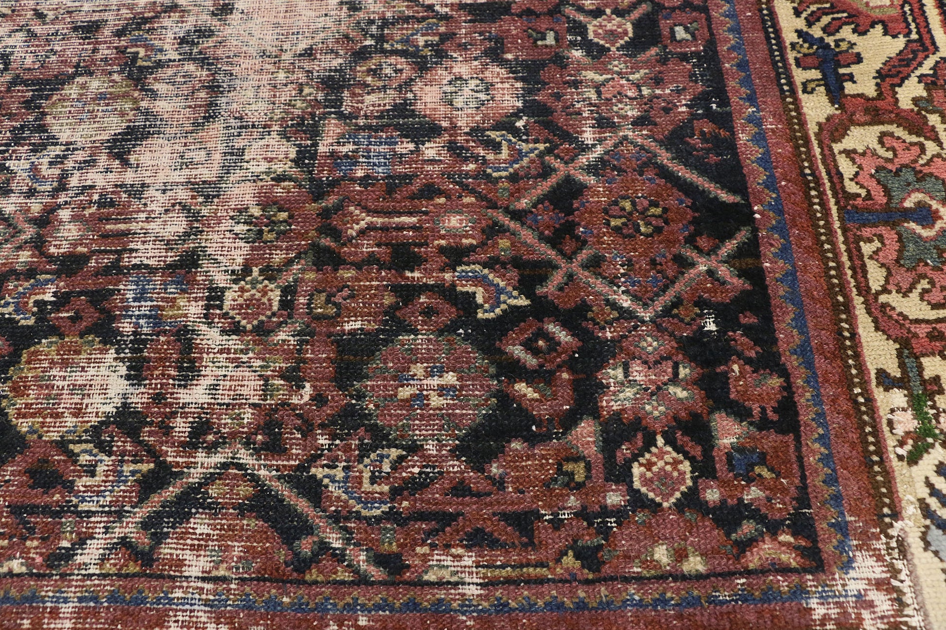 4 x 16 Antique Hamadan Rug 77227