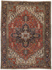 9 x 12 Antique Persian Heriz Rug 77228