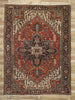 9 x 12 Antique Persian Heriz Rug 77228