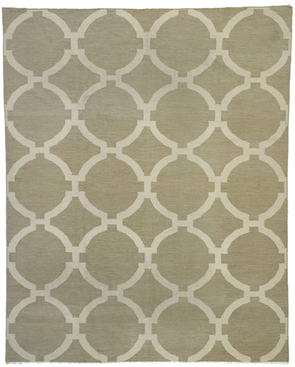 8 x 10 Transitional Trellis Kilim Rug 77229