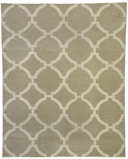 8 x 10 Transitional Trellis Kilim Rug 77229
