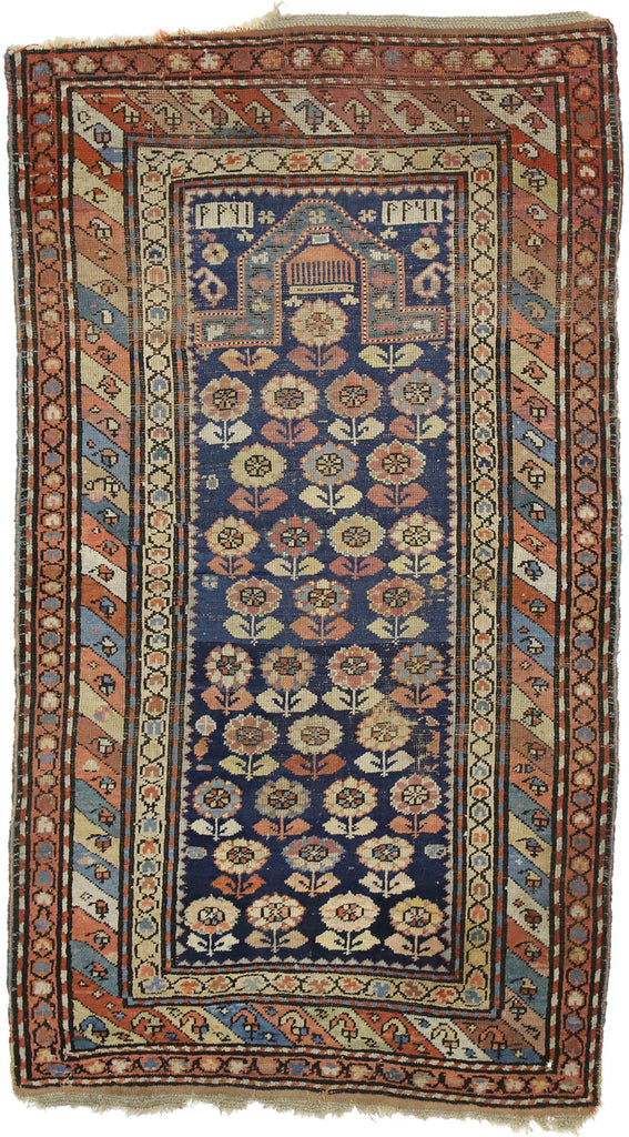 3 x 5 Antique Caucasian Shirvan Prayer Rug 77233
