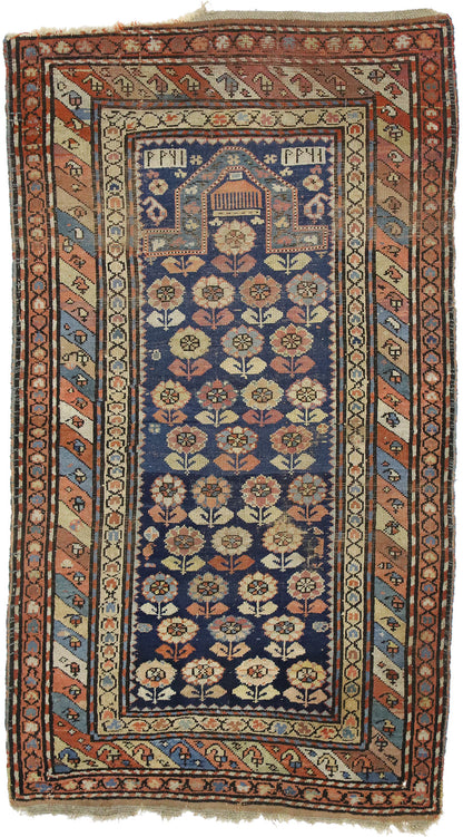 3 x 5 Antique Caucasian Shirvan Prayer Rug 77233