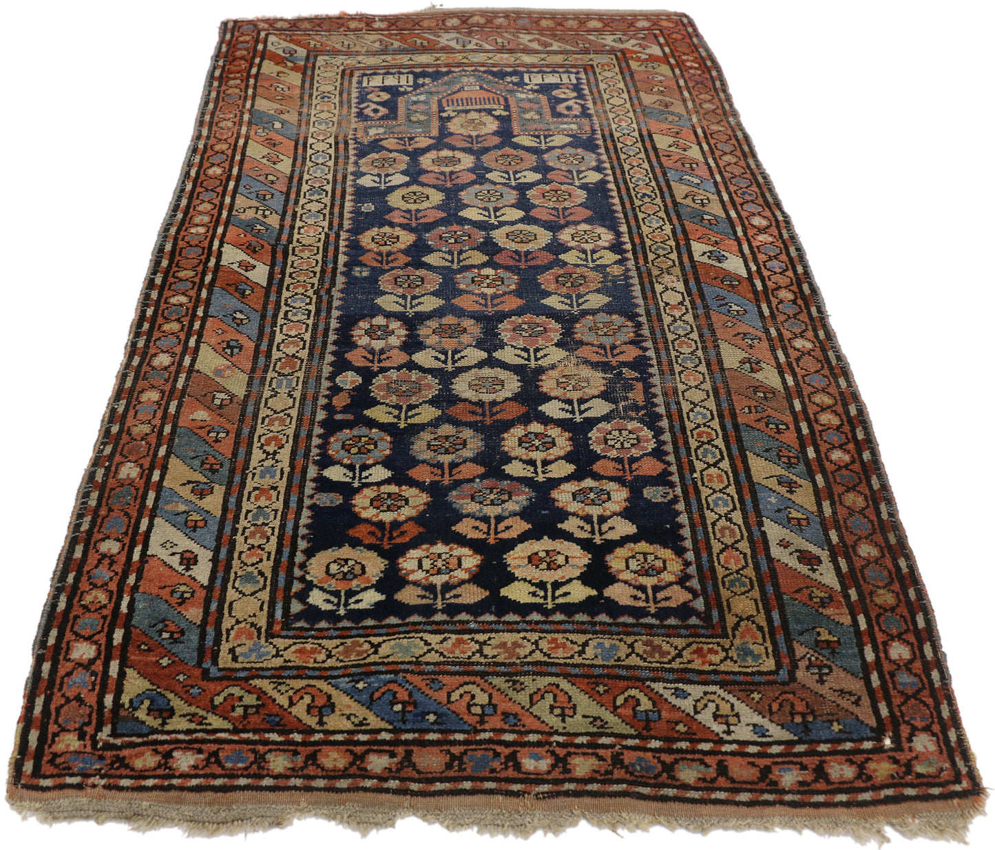 3 x 5 Antique Caucasian Shirvan Prayer Rug 77233