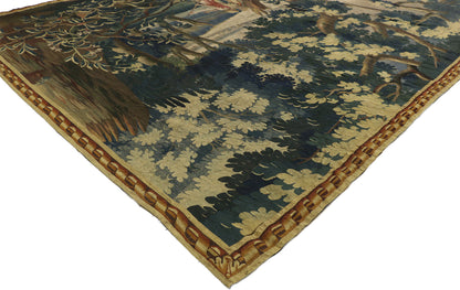 7 x 15 Antique French Verdure Tapestry 77237