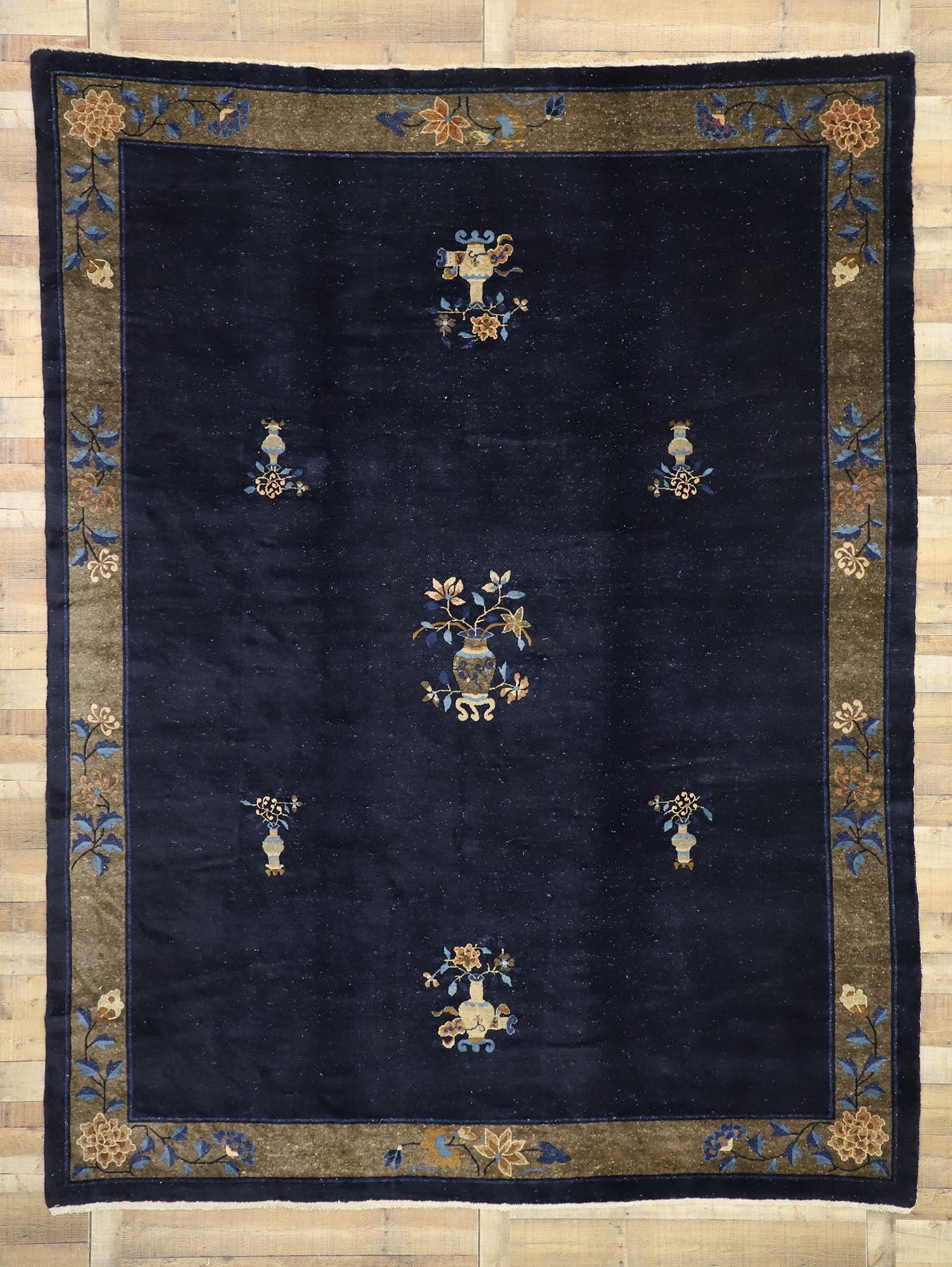 9 x 12 Antique Chinese Peking Rug 77238