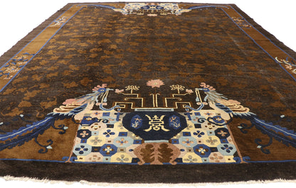9 x 11 Antique Chinese Peking Rug 77239
