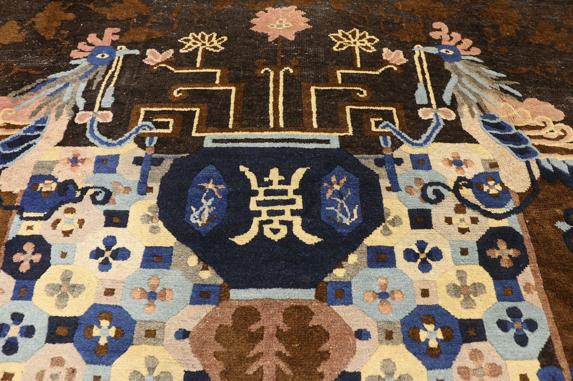 9 x 11 Antique Chinese Peking Rug 77239