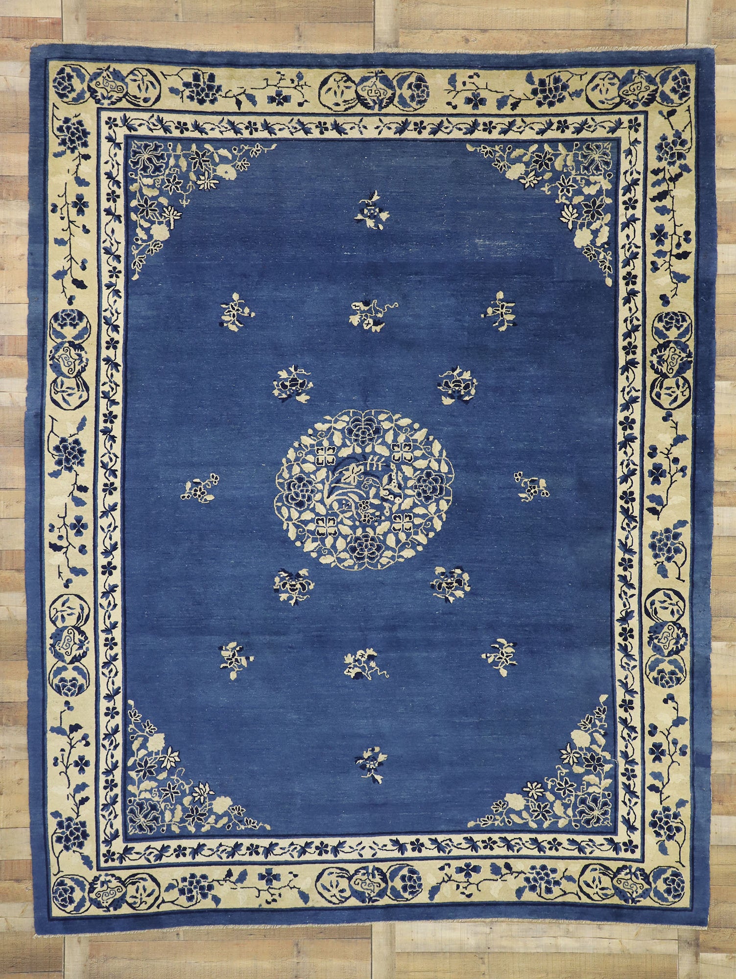 9 x 11 Antique Chinese Peking Rug 77241